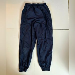 Fred Perry womens Size 10  Lined Cuffed Vintage 90s Sweatpants Jogger Pants Blue